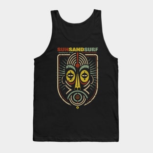 Summer Sun Tiki Badge Tank Top